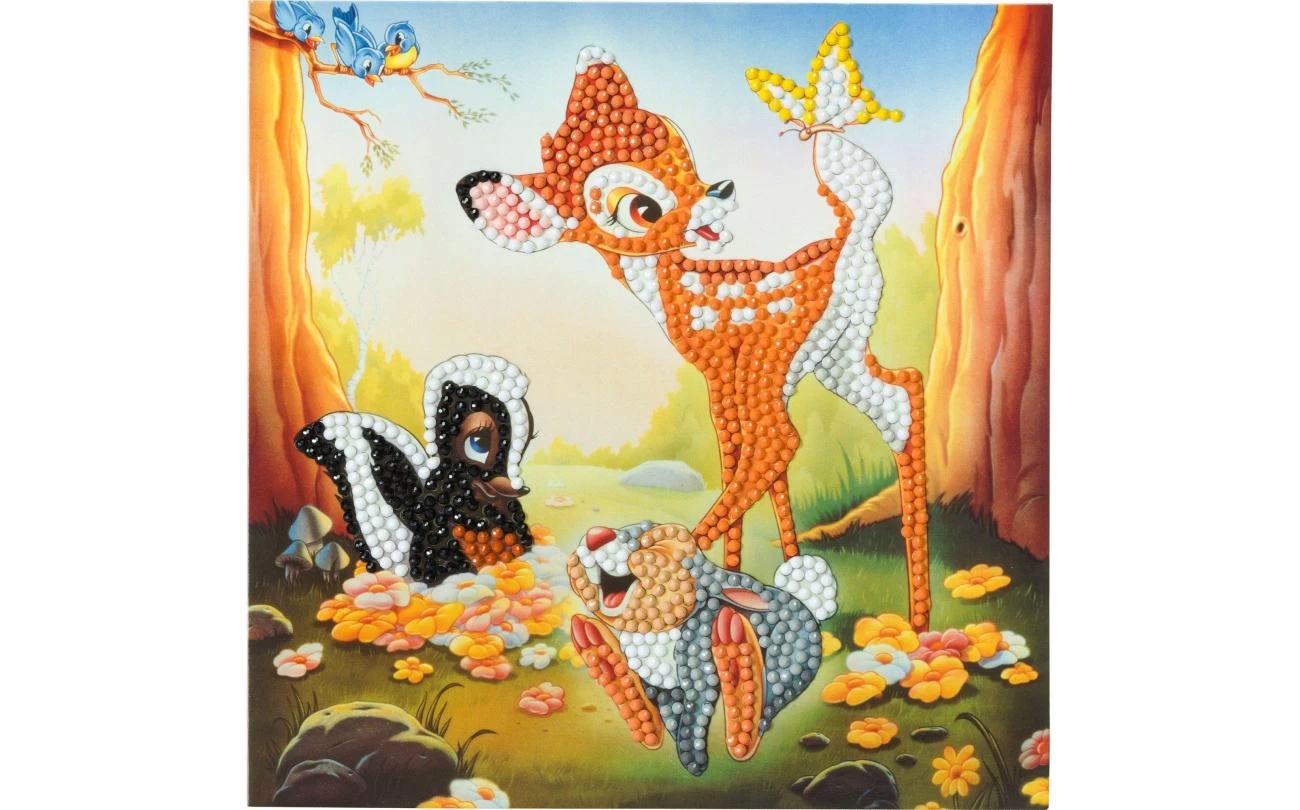 Bambi And Friends Crystal Art Card DISNEY 18x18cm 2 Bambi And Friends Crystal Art Card DISNEY 18x18cm - Afbeelding 2
