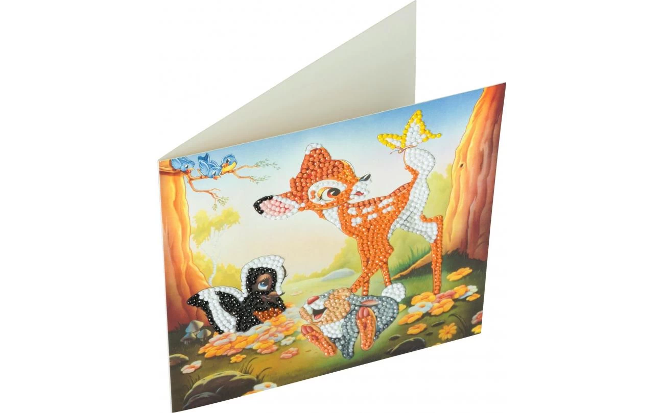 Bambi And Friends Crystal Art Card DISNEY 18x18cm 3 Bambi And Friends Crystal Art Card DISNEY 18x18cm - Afbeelding 3
