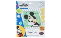Happy Mickey Crystal Art Card DISNEY 18x18cm