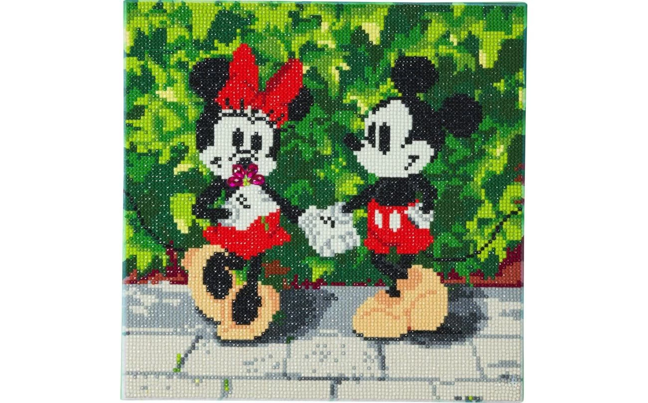 Minnie And Mickey, Crystal Art Kit DISNEY 30x30cm 2 Minnie And Mickey, Crystal Art Kit DISNEY 30x30cm - Afbeelding 2
