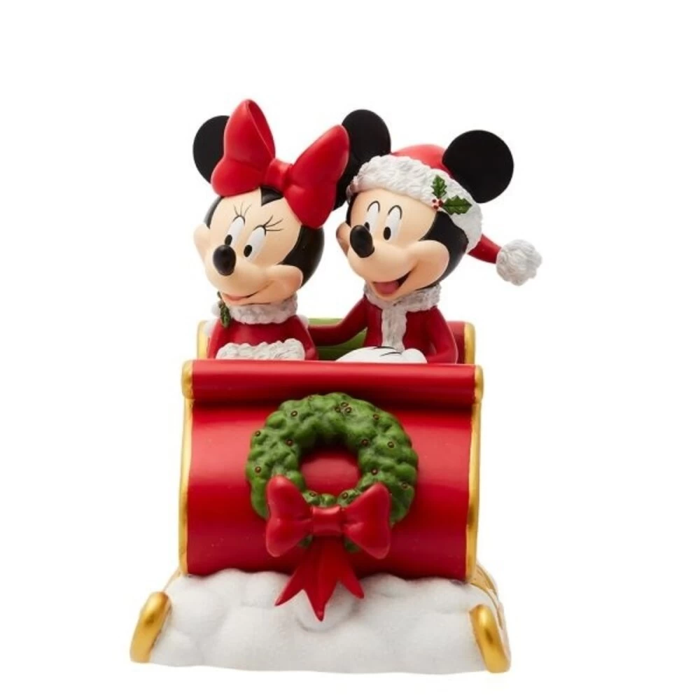 Disney Showcase Mickey En Minnie Mouse In Kerstslee 17 Cm 3 Disney Showcase Mickey En Minnie Mouse In Kerstslee 17 Cm - Afbeelding 3