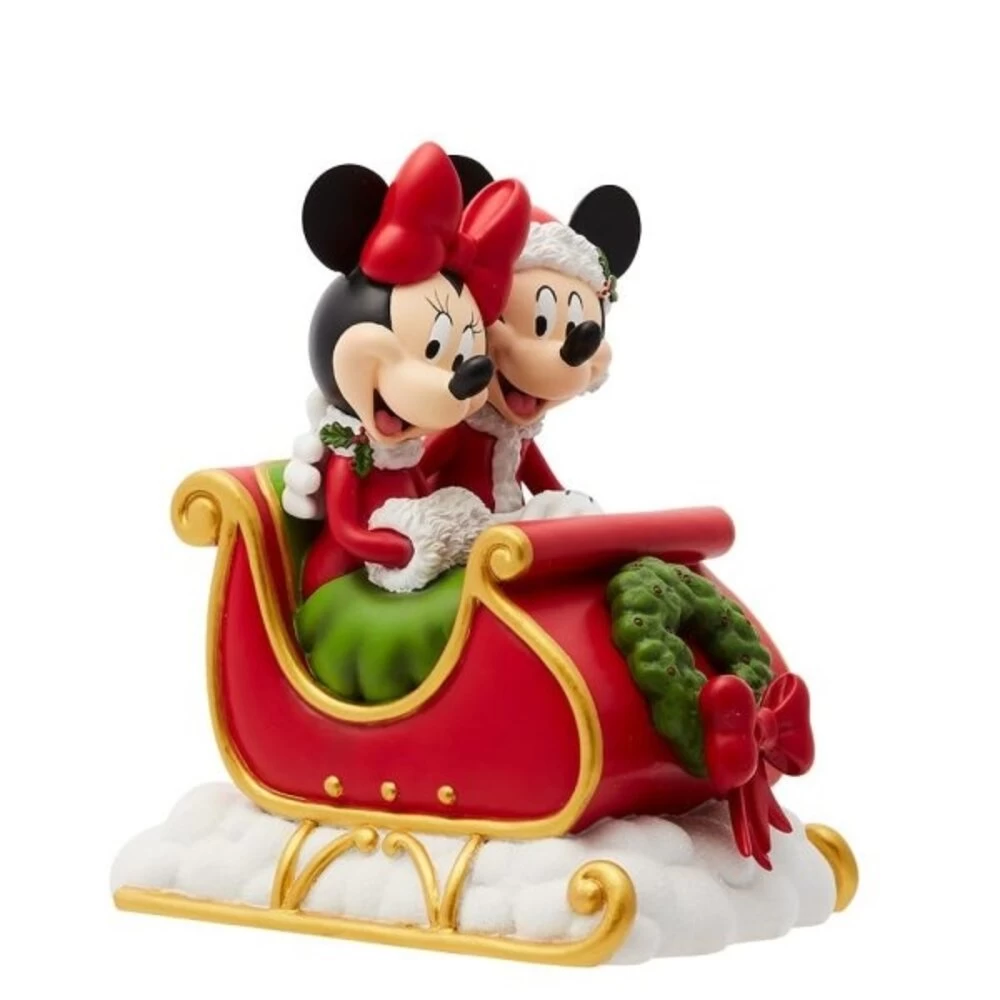 Disney Showcase Mickey En Minnie Mouse In Kerstslee 17 Cm 1 Disney Showcase Mickey En Minnie Mouse In Kerstslee 17 Cm