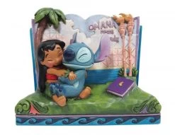 Disney Traditions Lilo & Stitch Ohana Means Family Storybook 15 Cm