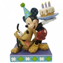 Disney Traditions Mickey Mouse En Pluto Birthday Pal 16 Cm