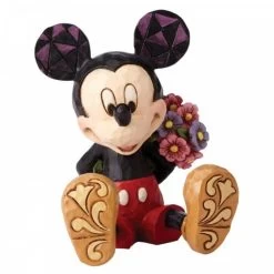 Disney Traditions Mickey Mouse Met Bloemen 7 Cm